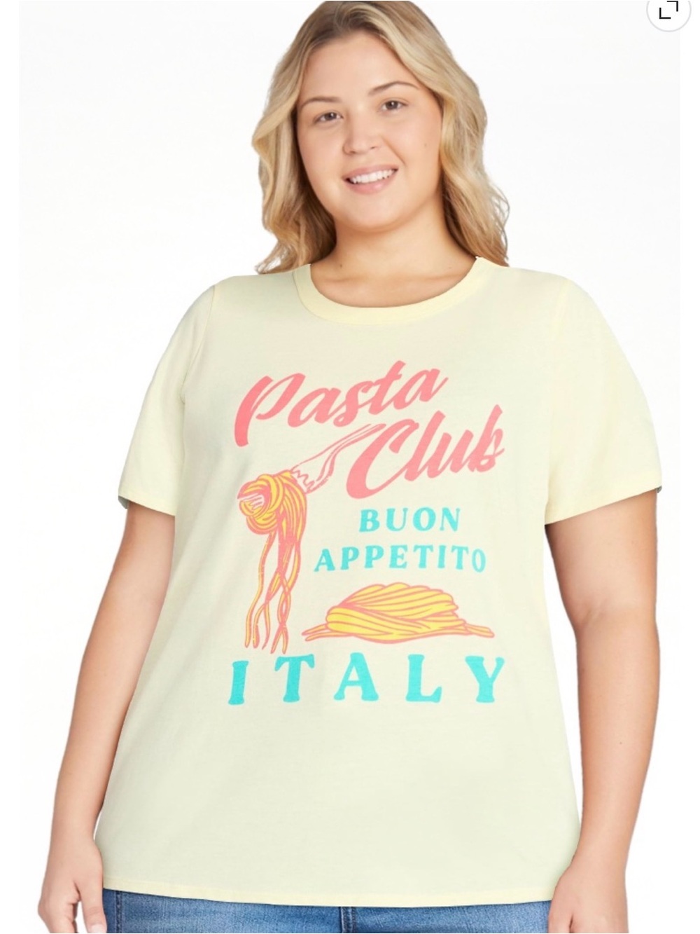 NWT XXL 2X pasta club DOE t shirt B17